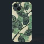 Leaves und Zweig on Cream Background Case-Mate iPhone Hülle<br><div class="desc">Vibrant green leaves und Zweig rest ist on cream background in this print by Jennifer Goldberger. As the season verändert das Colors on these leaves stay the same,  bringing a little consistency into your life.</div>