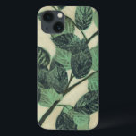 Leaves und Zweig on Cream Background Case-Mate iPhone Hülle<br><div class="desc">Vibrant green leaves und Zweig rest ist on cream background in this print by Jennifer Goldberger. As the season verändert das Colors on these leaves stay the same,  bringing a little consistency into your life.</div>