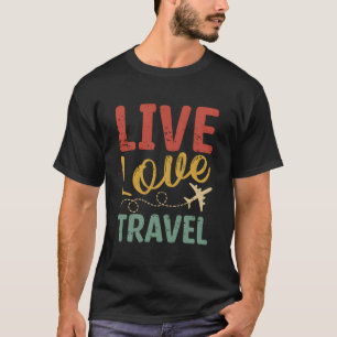 Leb Luft Flugzeug Reise Reisender T-Shirt