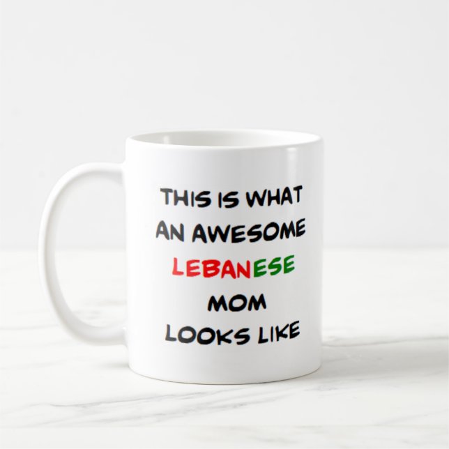 lebanese Mom, phantastisch Kaffeetasse (Links)