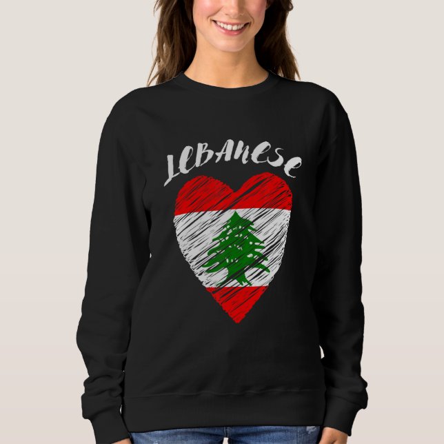 Lebanese Yalla Habibi Arabic Arab And Islam Muslim Sweatshirt (Vorderseite)