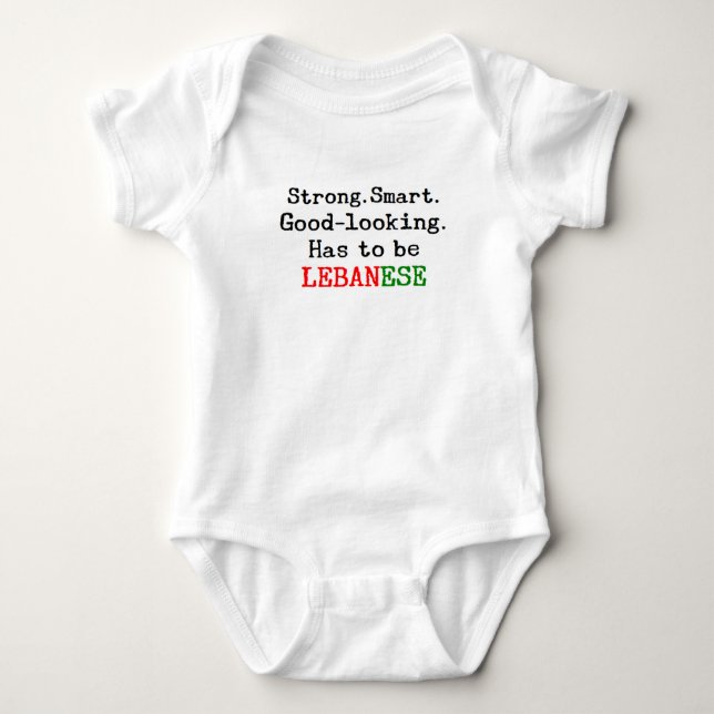 lebanisch stark baby strampler (Vorderseite)