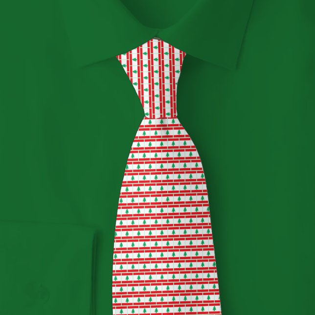 Lebanon Flag Brick Pattern Krawatte (Von Creator hochgeladen)