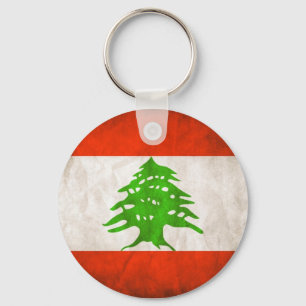 Lebanon Flag Keychain Schlüsselanhänger