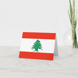 Lebanon Flag Notecard Karte