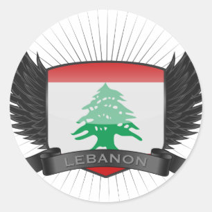 LEBANON RUNDER AUFKLEBER