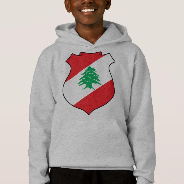 lebanonisches Emblem Hoodie (Vorderseite)