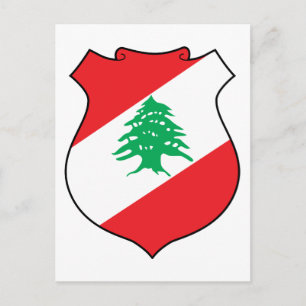 lebanonisches Emblem Postkarte