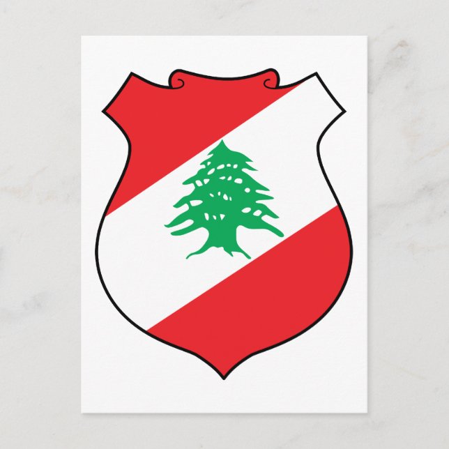 lebanonisches Emblem Postkarte (Vorderseite)
