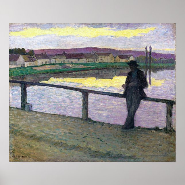 Lebasque - Sonnenuntergang auf Pont Aven Poster (Vorne)