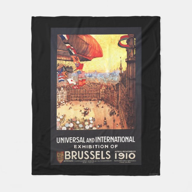 Lebaudy Luftschiff mit Weltflaggen an der Fleecedecke (Vorderseite)