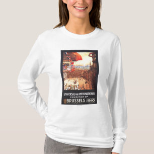 Lebaudy Luftschiff mit Weltflaggen an der T-Shirt