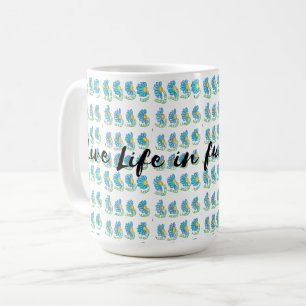 Lebe das Leben in voller Blüte Kaffeetasse