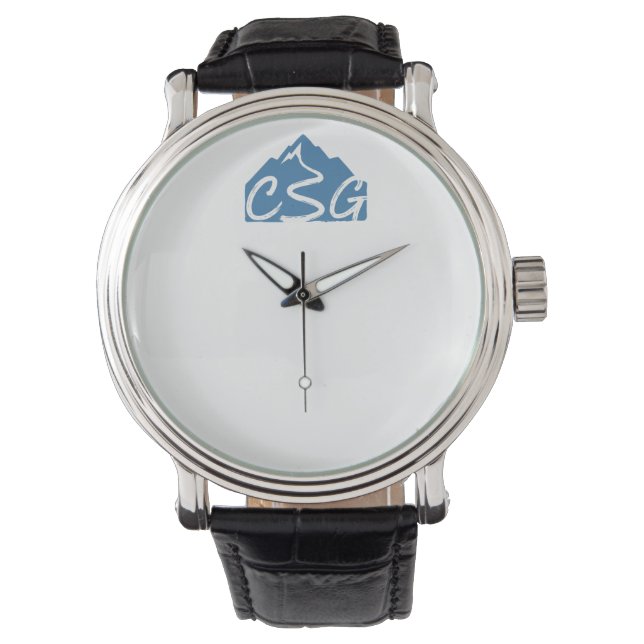 Lebe dein Leben auf CSG Zeit Armbanduhr (Vorderseite)