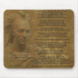 "Lebe dein Leben" Chef Tecumseh Mousepad
