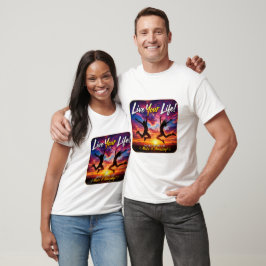 Lebe dein Leben Sunset Inspirierendes Design T-Shirt