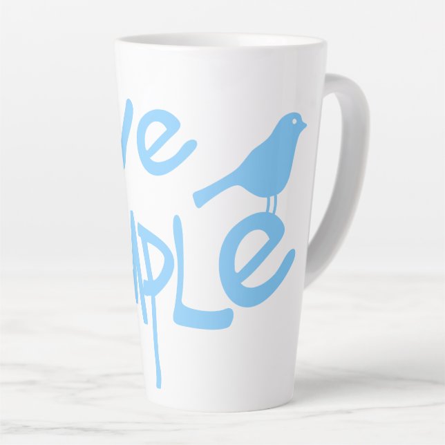 Lebe einfach milchtasse (Rechte Ecke)