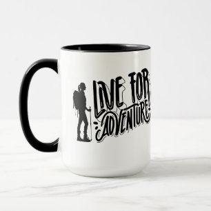 Lebe für Abenteuer Tasse