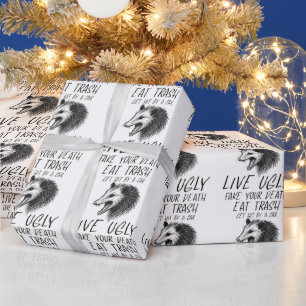 Lebe Hässlich Fälsche Deinen Tod Iss Müll Lustiges Geschenkpapier