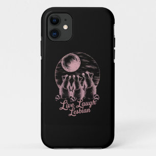 Lebe Lach Lesbische Waschbär Lesbisch LGBTQ Stolz  Case-Mate iPhone Hülle