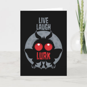 Lebe Lache Lauer Mothman Kryptid Karte
