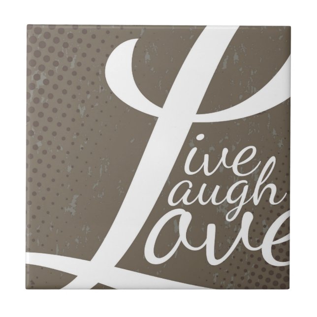 LEBE LACHE LIEBE FLIESE (Vorderseite)
