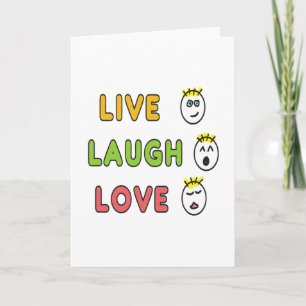 Lebe Lache Liebe Karte