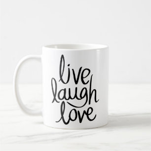 Lebe Lache Liebe – Klassische Inspirierende Typogr Kaffeetasse