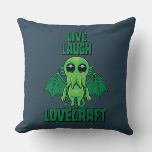 Lebe Lache Lovecraft Süßer Cthulhu Kissen