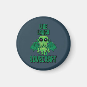 Lebe Lache Lovecraft Süßer Cthulhu Magnet