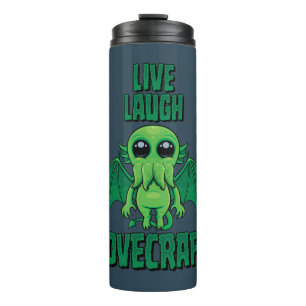 Lebe Lache Lovecraft Süßer Cthulhu Thermosbecher