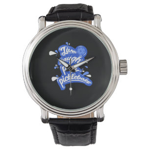 Lebe Lache Spiele Pickleball Armbanduhr