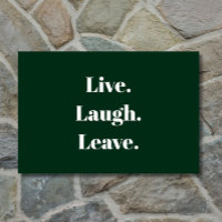 "Lebe. Lachen. Verlass." Introvertieren antisozial