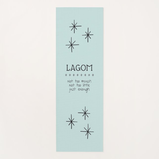 Lebe Lagom Yogamatte (Vorderseite)