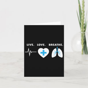 Lebe Liebe Atme - Geschenk für Atemtherapeuten Karte