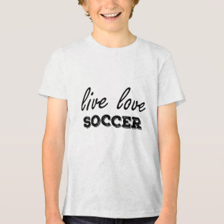 Lebe Liebe Fußball Tri-Blend Shirt