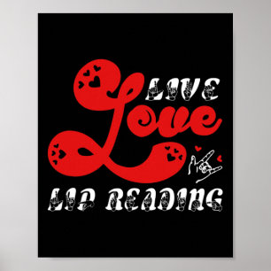 Lebe Liebe Lippenlesen Bewusstsein für Hörverlust Poster