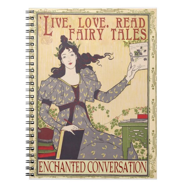 Lebe. Liebe. Read Fairy Tales Notebook Notizblock (Vorderseite)