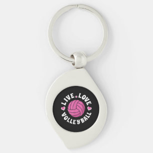Lebe Liebe Volleyball Für Frauen Mädchen Volleybal Schlüsselanhänger