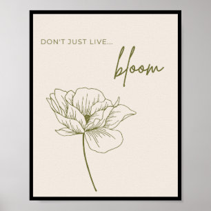Lebe nicht nur, Bloom Poster