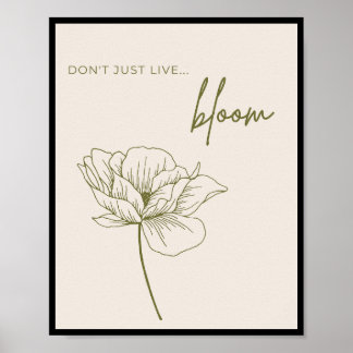Lebe nicht nur, Bloom Poster