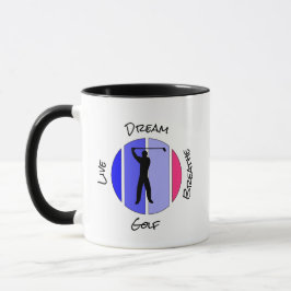 Lebe, träume, atme Golf Tasse