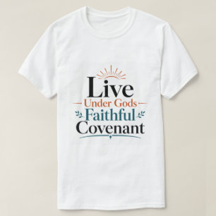 Lebe unter dem treuen Bund Gottes Bibelzitat T-Shirt