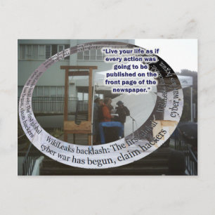 Lebe wie... Postkarte
