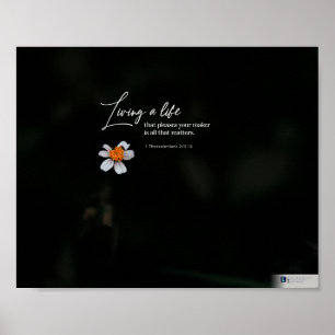 Leben a Leben (1 Thessaloniker 2:11-12) Poster