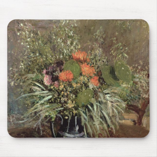 Leben Alfreds Sisley | noch der wilden Blumen Mousepad (Vorne)