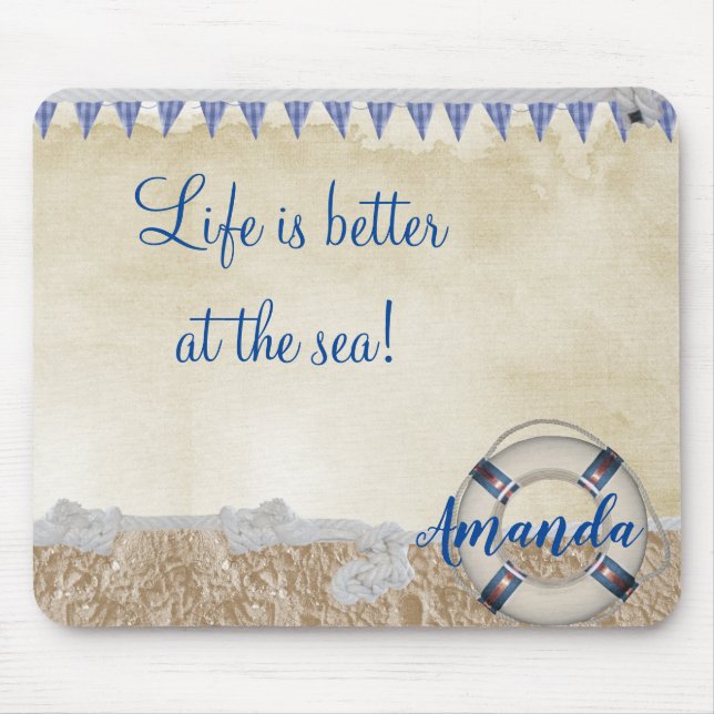Leben am Sand Mousepad (Vorne)