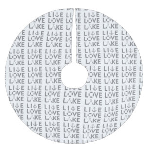 **LEBEN AM SEE** POLYESTER WEIHNACHTSBAUMDECKE