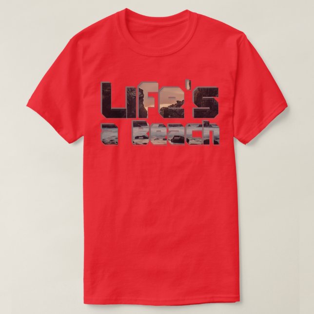 Leben am Strand 1 T-Shirt (Design vorne)