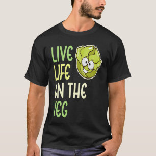 Leben auf dem Veg Gemüsesalat Veganes Leben T-Shirt